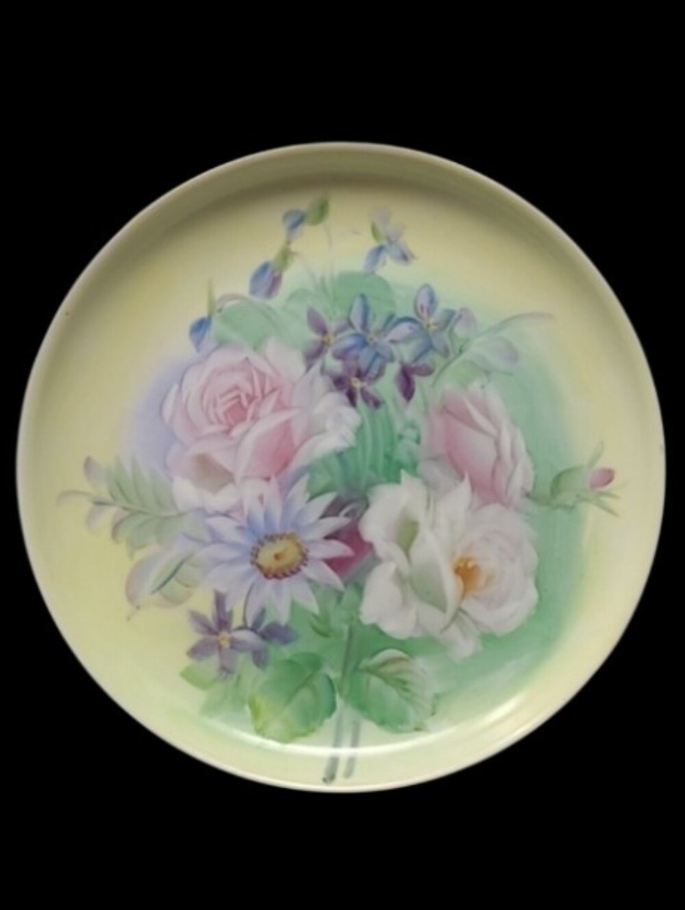 VINTAGE                  LEFTON CHINA HANDPAINTED DECORATIVE PLATE MADE IN JAPAN